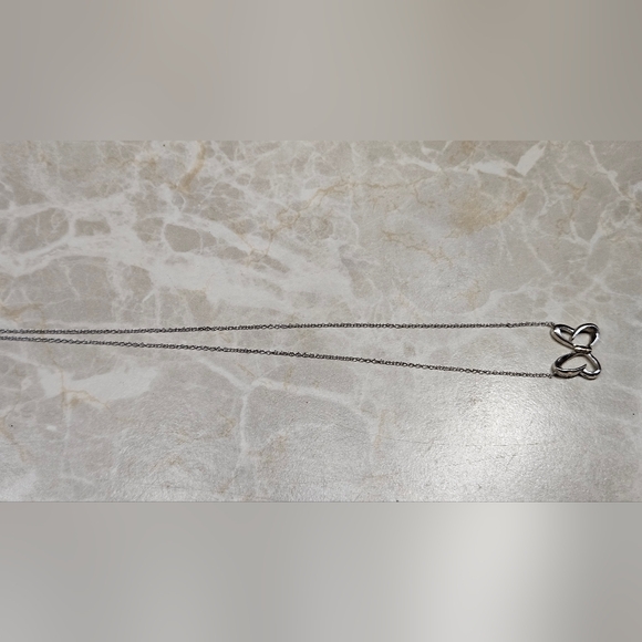 Minnie Mouse Bow Necklace sterling silver and 10k gold Womens - Picture 8 of 15